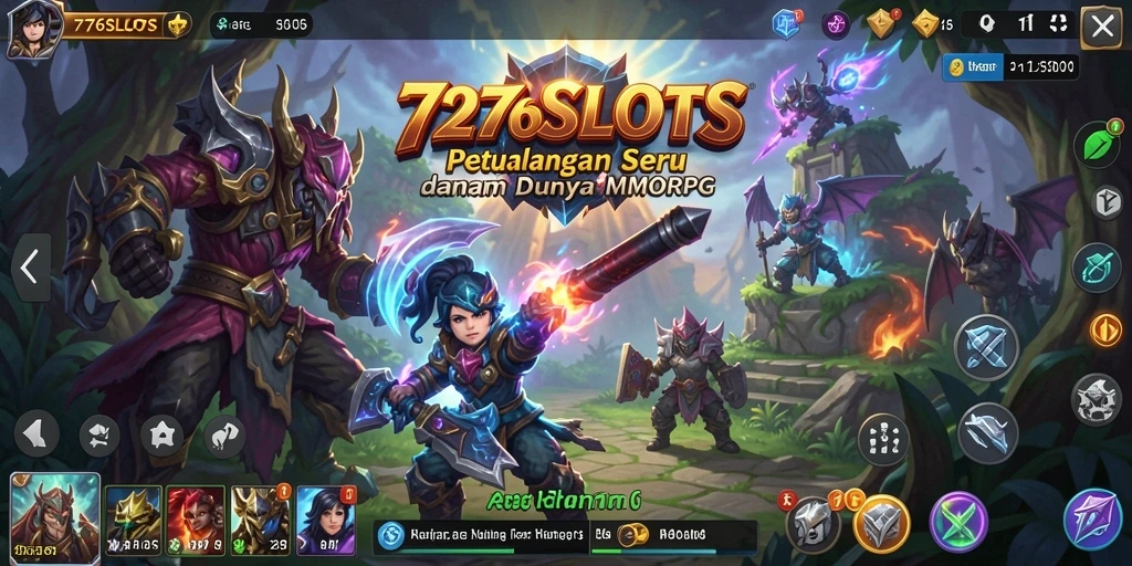 Tangkapan layar utama <strong>7276SLOTS</strong> menampilkan aksi seru di dunia MMORPG.