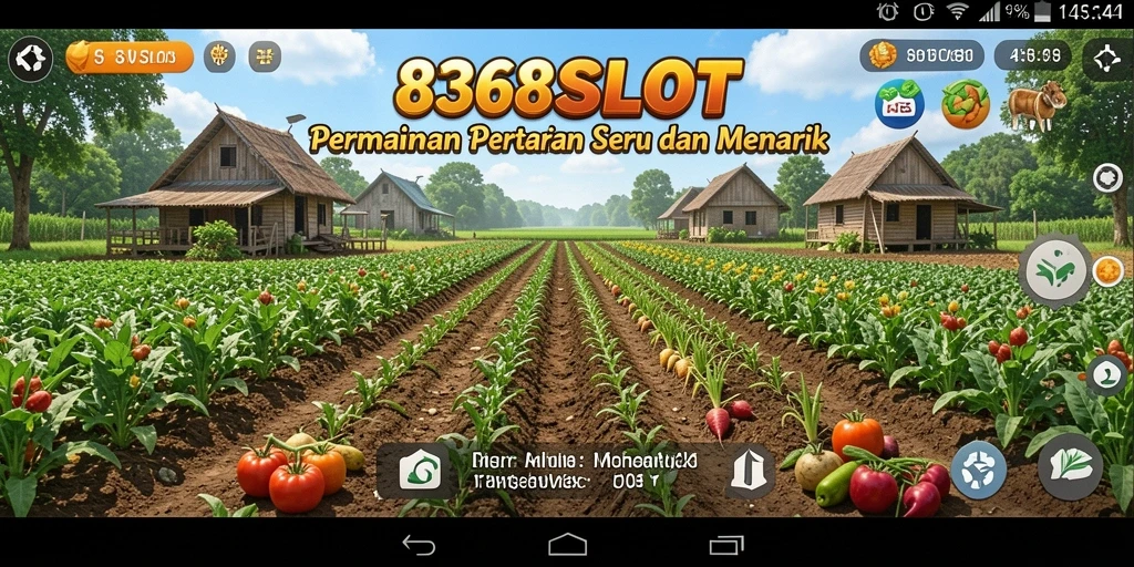Tampilan gameplay 8368SLOT yang menarik dan interaktif dalam bertani.
