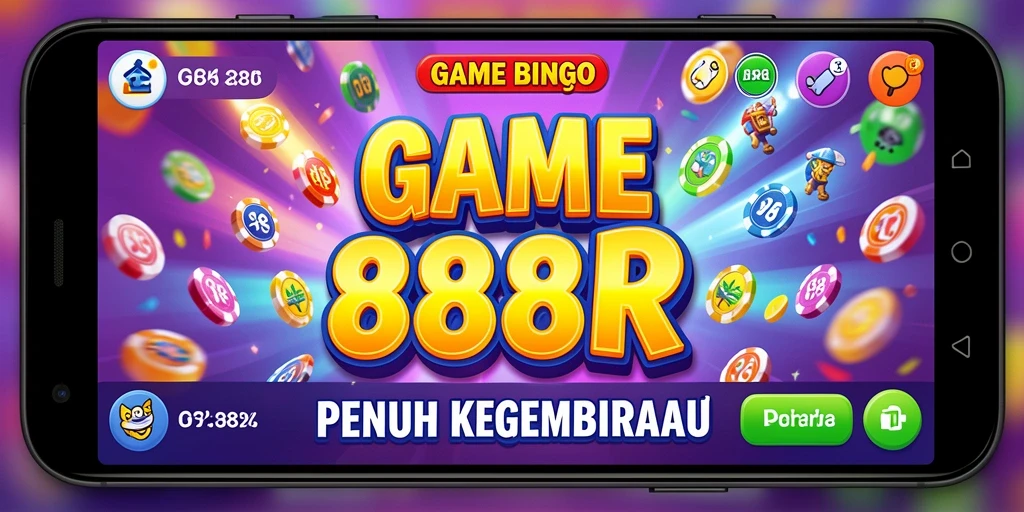 Tampilan gameplay seru di aplikasi bingo 888R.
