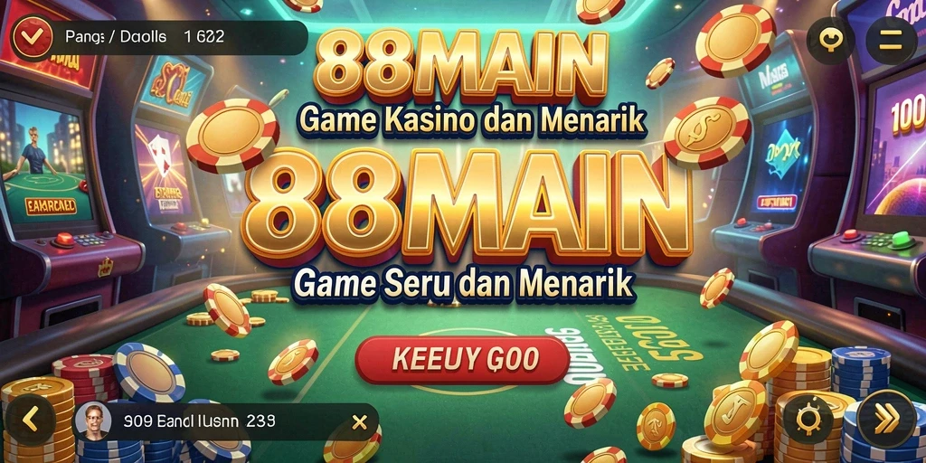 Tampilan gameplay menarik dari 88MAIN dalam suasana Kasino.