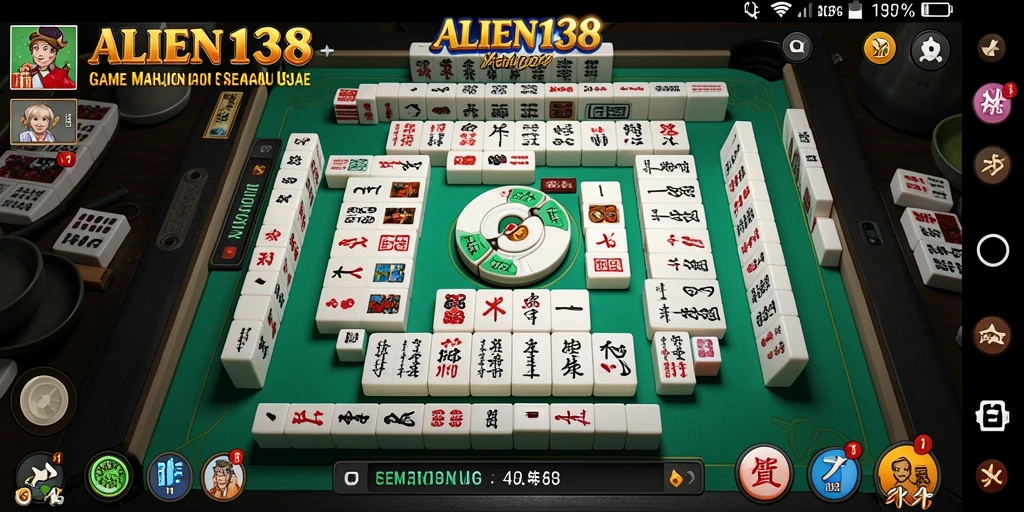 Screenshot gameplay ALIEN138 yang menampilkan keseruan bermain Mahjong.