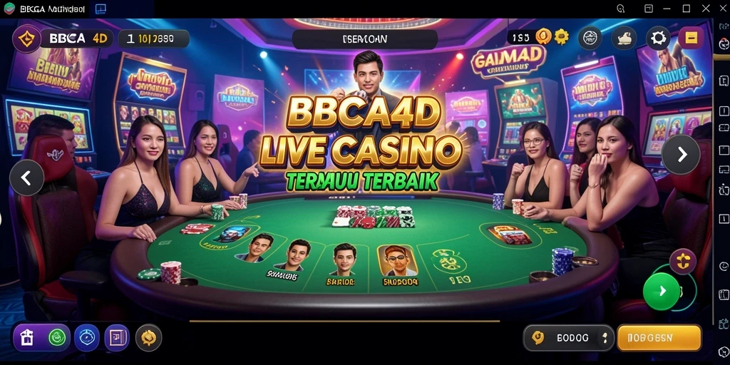Tampilan screenshot gameplay BBCA4D yang menarik dengan dealer langsung.