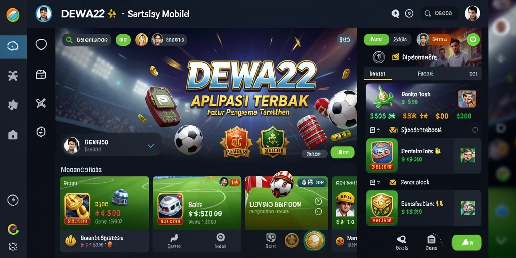 Tampilan gameplay Sportsbook DEWA22 yang interaktif dan menarik.