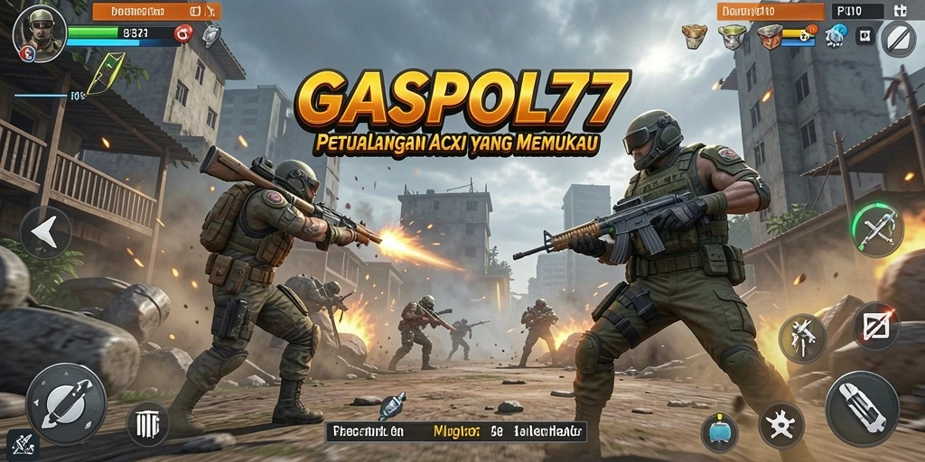 Tampilan menarik GASPOL77 dengan aksi pertarungan seru.
