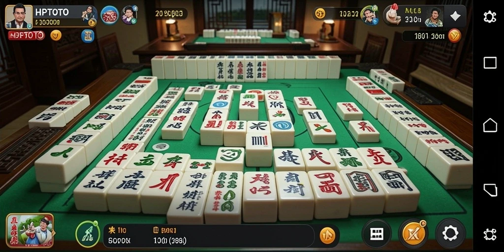 Gameplay HPTOTO yang menarik dengan berbagai level Mahjong.