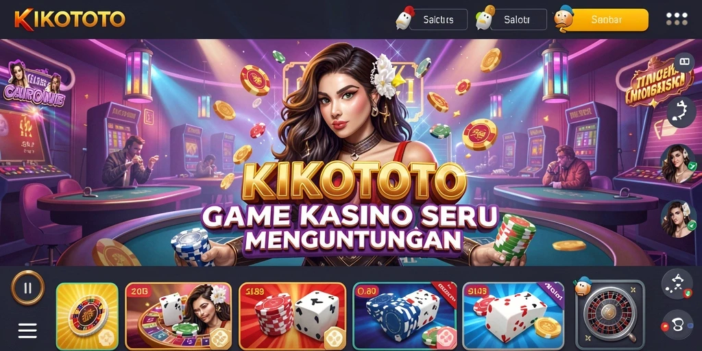 Screenshot KIKOTOTO menunjukkan pengalaman bermain kasino yang seru.