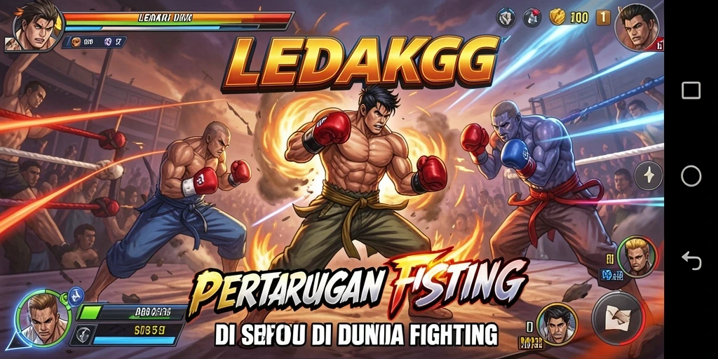 Gameplay seru LEDAKGG dengan pertarungan yang mendebarkan.