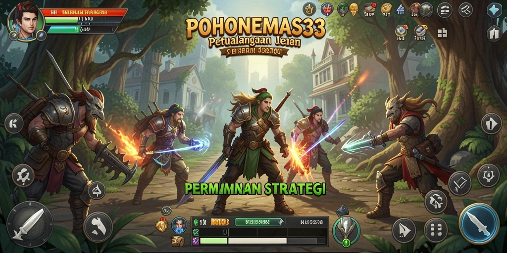 Screenshot gameplay seru POHONEMAS33 dengan elemen strategi.