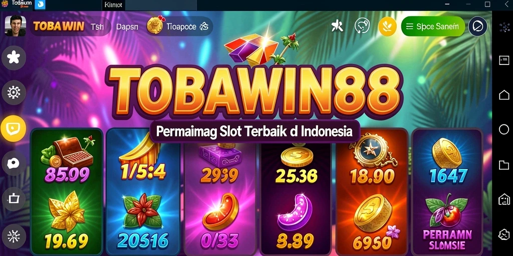 Tampilan gameplay menarik dari TOBAWIN88 saat bermain slot.
